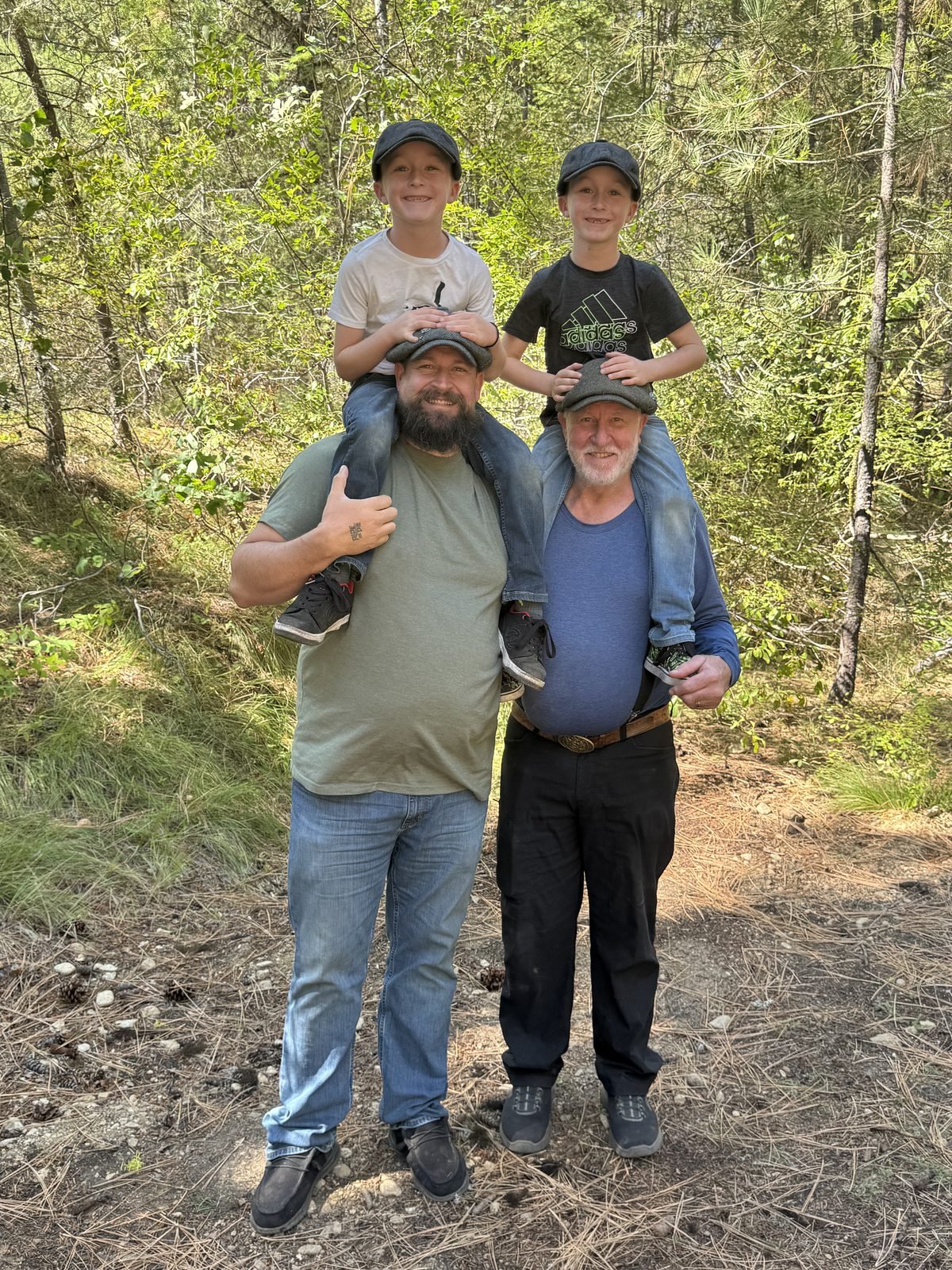 Three generations of window repair experts in Boise - Cole Watson with his father and grandfather, professional glaziers