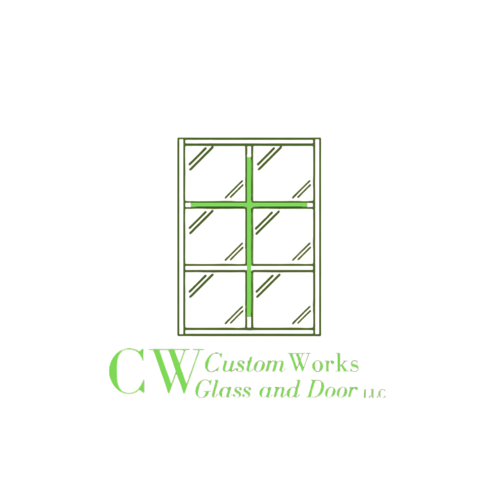 CW Custom Works Glass & Door Logo