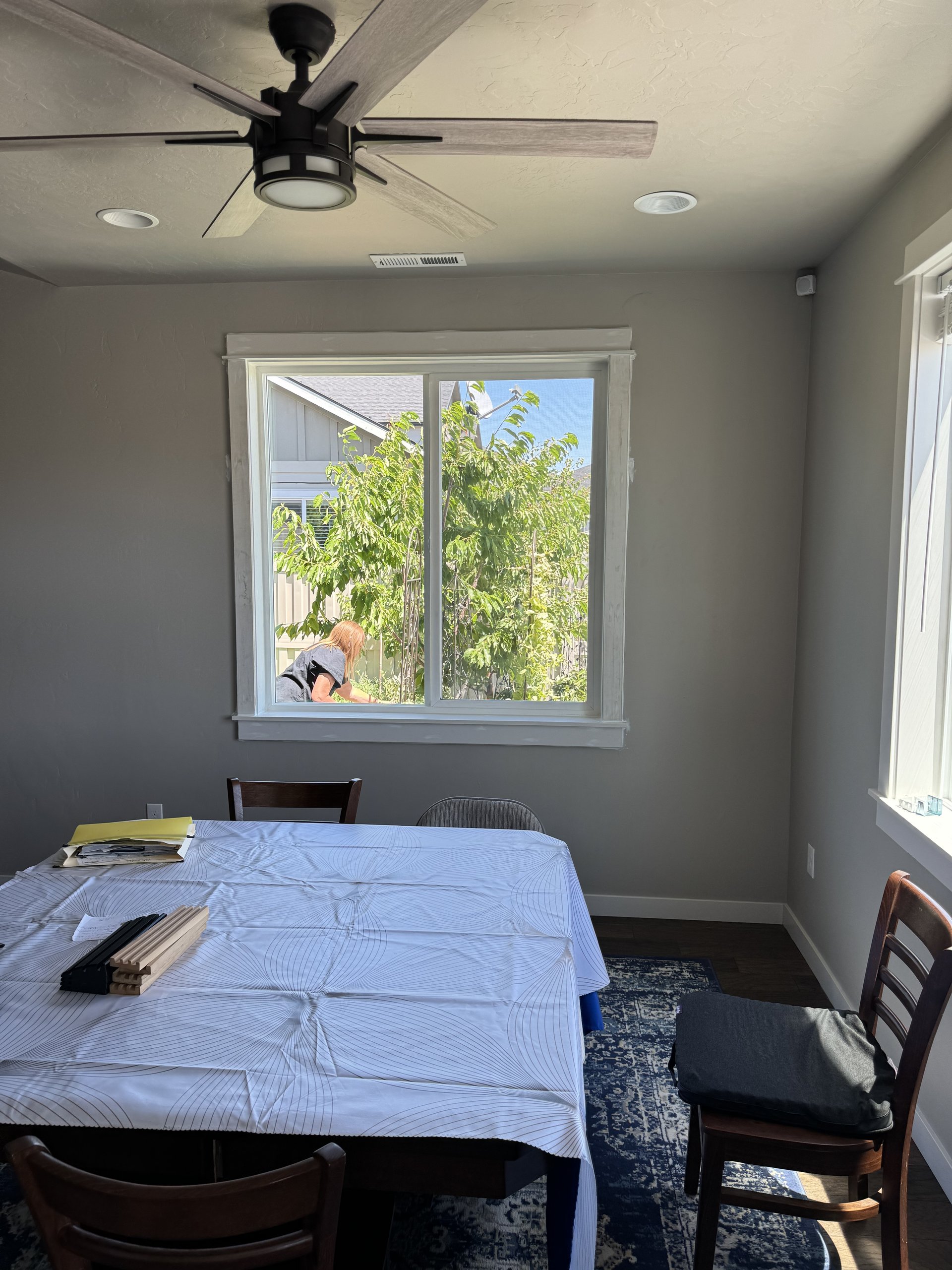 Completed larger window installation